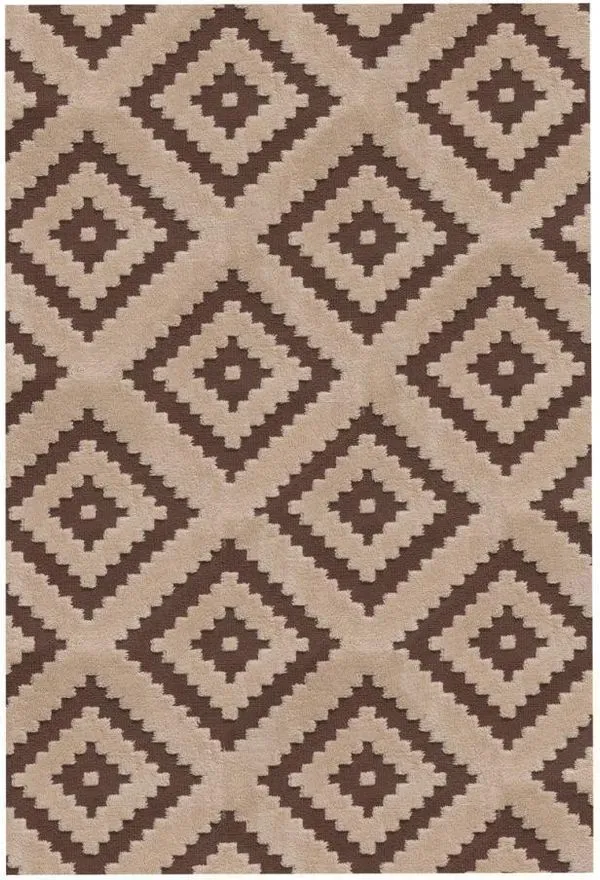 Tapete Jolitex Elegance Quadros Marrom 1,40x2,00m