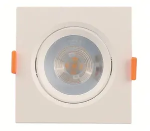 Spot LED de Embutir Quadrado Multilight 5W 3000K Alumínio e Polimeros Sintéticos Luminatti LM303 Branco Bivolt
