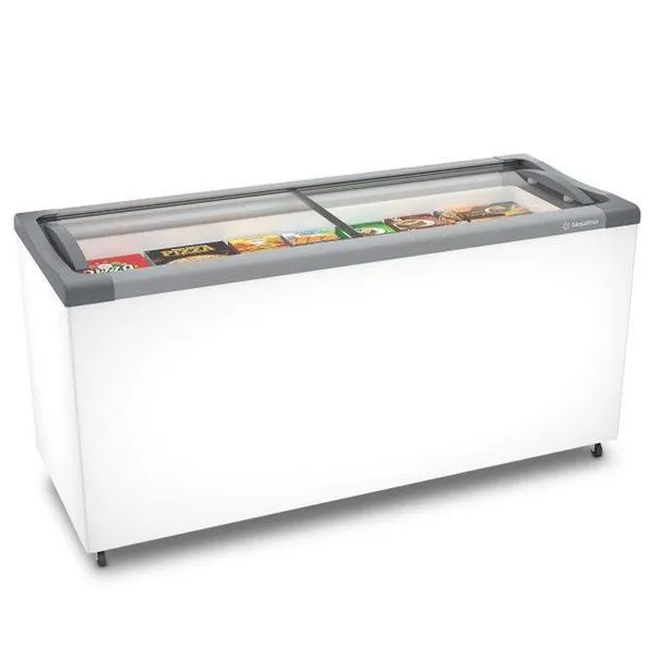 Freezer Horizontal 404L Tampa Vidro Metalfrio 220V