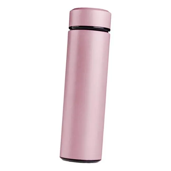 Garrafa Térmica Inox 500ml Quente Frio Tampa Rosa Nº17