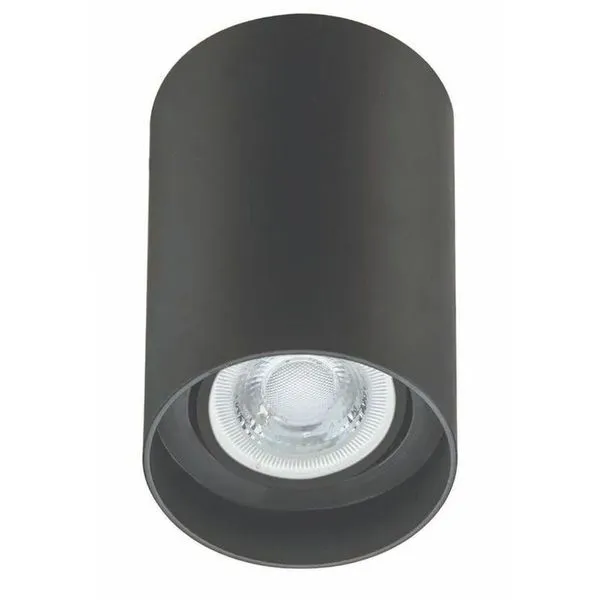 Spot De Sobrepor Redondo Orion Dicroica Mr16 Preto - Acend