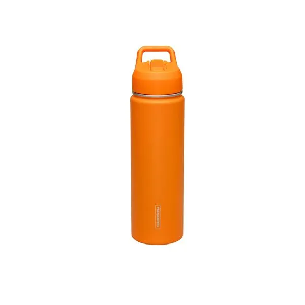 Garrafa Térmica Tramontina 650 ml Laranja com Canudo