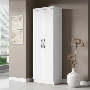Armário Multiuso Lavanderia 170cm 2 Portas 3 Prateleiras Aramoveis New | Branco