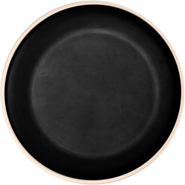 Prato Raso Melamina 26cm Wolff Class Preto Sushi Sashimi Petisqueira Servir Avulso