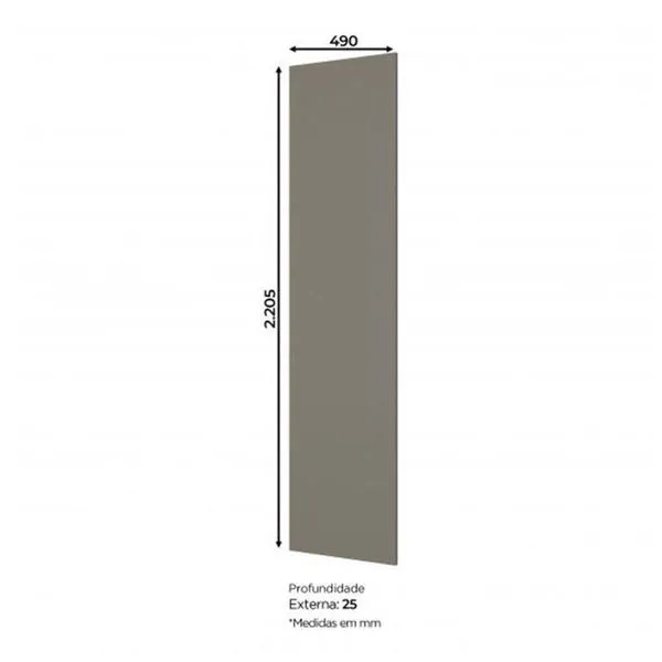 Lateral Para Cozinha Connect 49cm Duna - Móveis Henn Duna