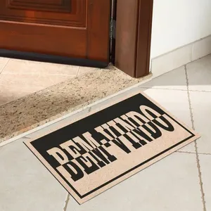 Capacho Alklin Home Bem-Vindo Madeira 40X69Cm