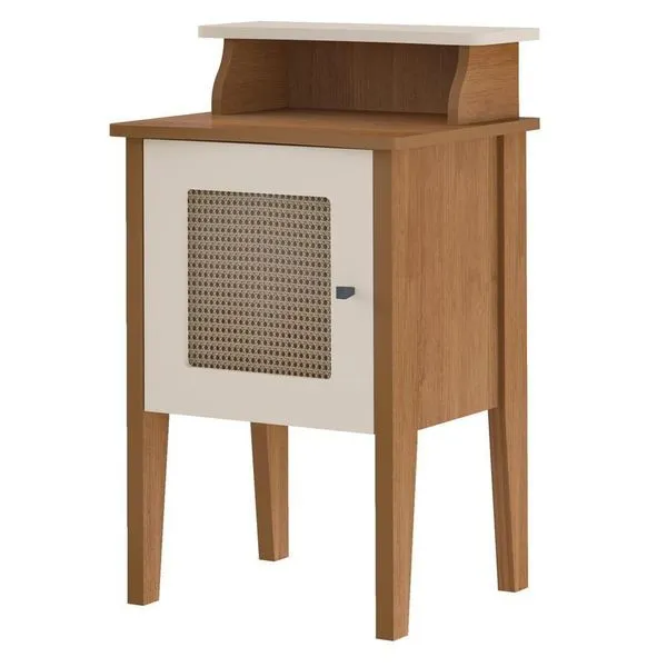 Mesa De Apoio Mdf Sala 43 Cm 4677 Cinamomo Off White Arly Cinamomo Off White