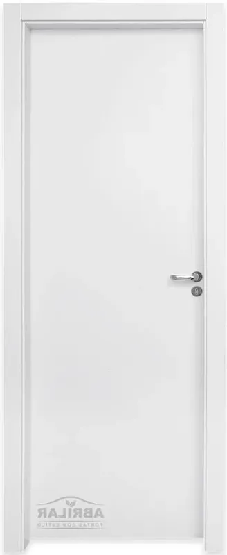 Kit Porta de Madeira Branco com Pintura UV Premium Esquerda - 210x90