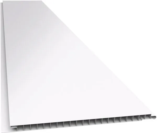 Forro PVC Plasbil Liso Junta Seca Branco 10mm 20cm 6m