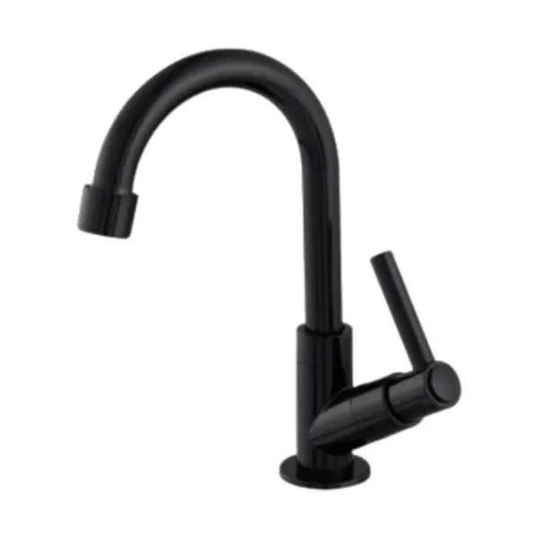 Torneira Lavatório Veneza Bica Móvel Abs 6166 C61 Preta