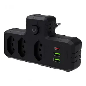 Benjamim Adaptador Universal Tomada Usb Tipo C Filtro Linha
