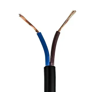 Cabo Pp 2x1,00 Mm Elétrico Flexível Preto - 5 Metros
