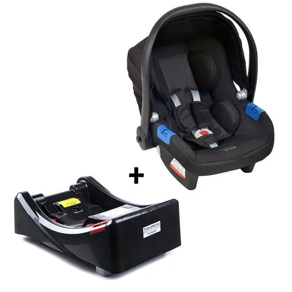 Bebê Conforto com Base para Carro Touring X de 0 Até 13kg Preto Burigotto Bebê Conforto Touring X de 0 Até 13kg com Base Preto Burigotto