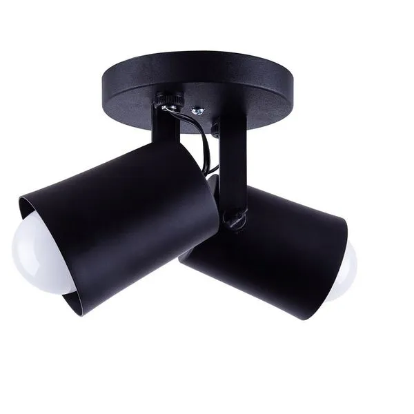 Spot de Sobrepor 2 Lâmpadas Fokus Duplo 20W Alumínio Startec 147190113 Preto Bivolt