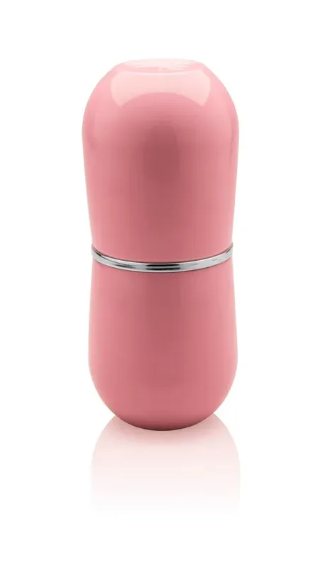 Porta-Escova com Tampa Cromo Belly Ou Rosa