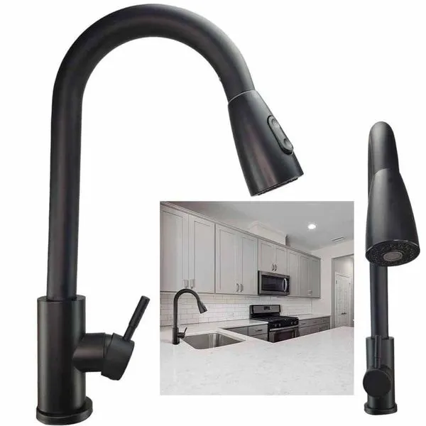 Torneira Goumert Pull Down Monocomando Cozinha Flexivel Agua Fria Quente Cuba Mesa Limpeza