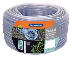 Mangueira Cristal Tramontina em PVC 1 Camada 50 Metros