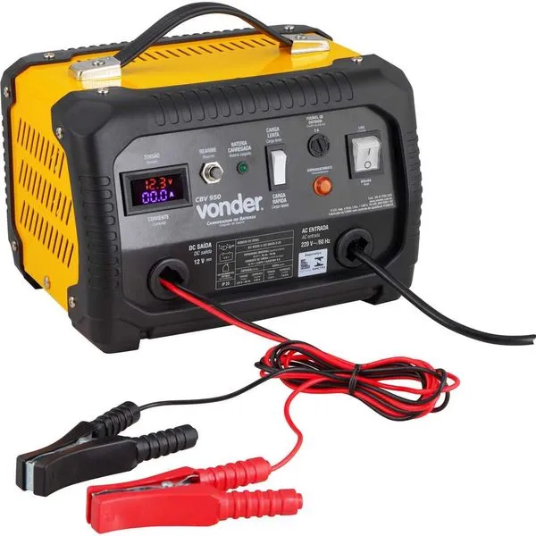 Carregador de Bateria 12V CBV 950 - Vonder Carregador de Bateria 12V CBV 950 220V - VONDER