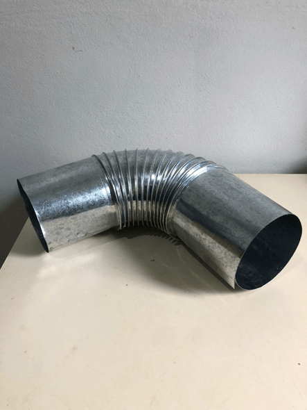 Curva para Chaminé de Fogão Galvanizada 110mm