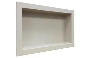Nicho Decorativo Para Banheiro em Porcelanato Bege Claro Polido 36x60x11cm
