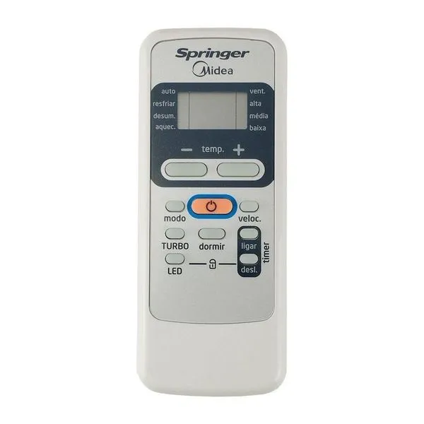 Controle Remoto Ar-condicionado 30.000 Btus Midea Springer Rg51f4-e único