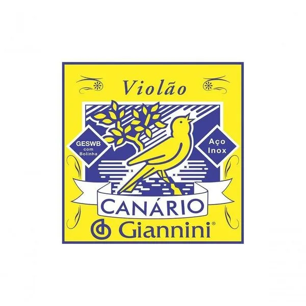 3 Corda De Aco Giannini Canario Geswb3 Para Violao Com