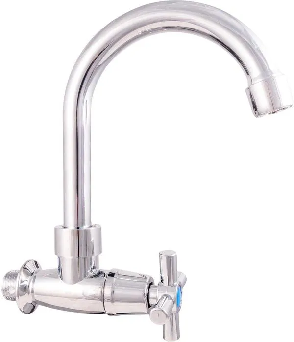 Torneira Cozinha Plástico Parede Acqua 0002 Bica Alta Cromado