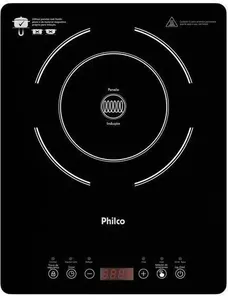 Fogão Cooktop de Indução Elétrico 1 Boca Philco PCT10A Preto 110V