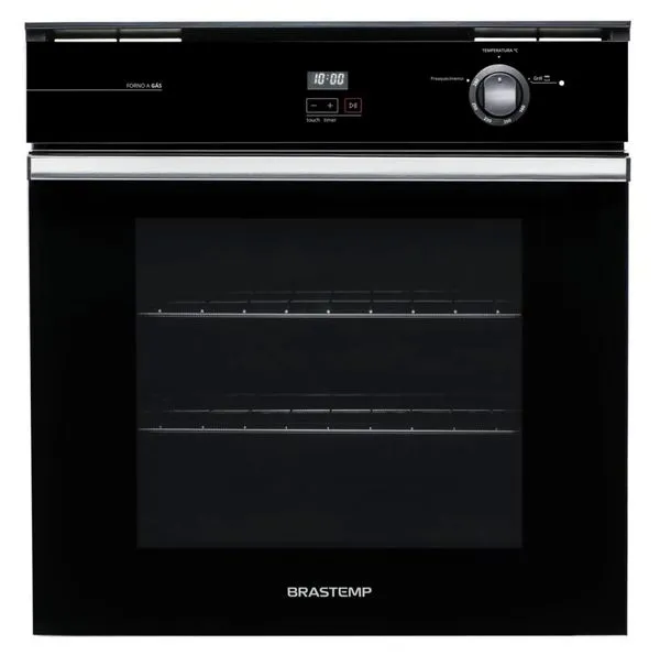 Forno a Gás de Embutir Brastemp BOA84AE 78 Litros Preto 220V