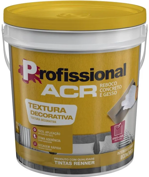 Textura Renner Profissional Média Branca 25Kg