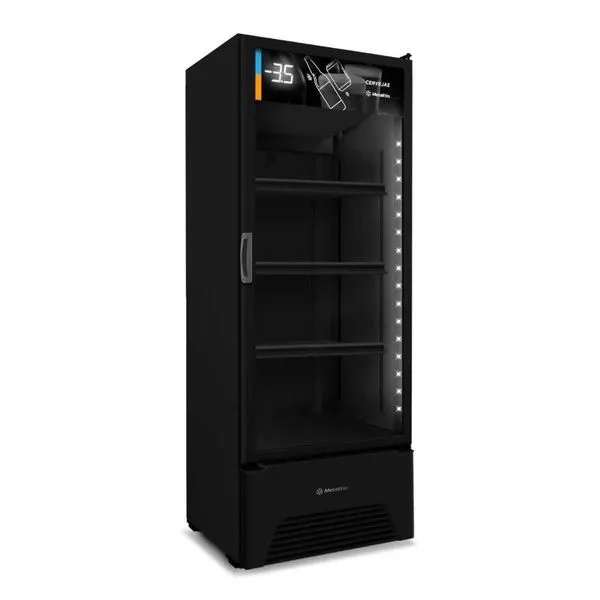 Cervejeiro Expositor Porta De Vidro 576 Litros Vn50a All Black 220V Metalfrio