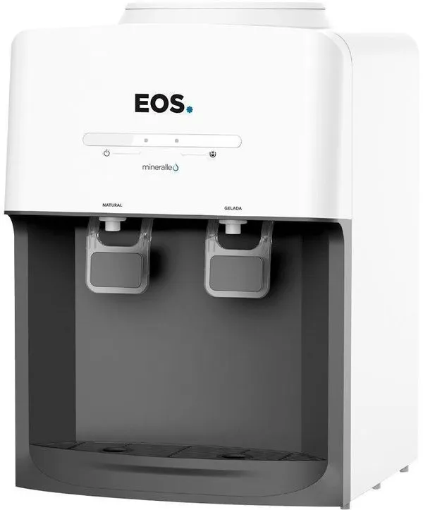 Bebedouro de Água de Mesa Para Galão EOS EBE03B Mineralle EletrônicoBranco Bivolt