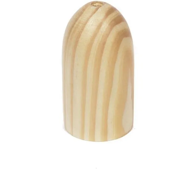 Soquete com Capa 1 Lâmpada 25W Madeira Clara Luminoteca 1243 Bivolt