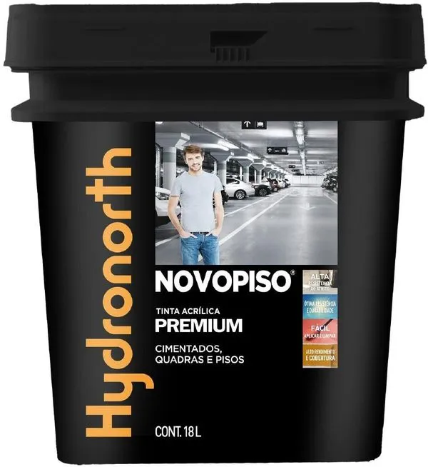 Tinta Para Piso Hydronorth Novopiso Vermelho Saibro 18L