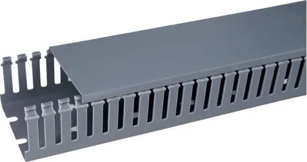 Canaleta Para Painel Elétrico Hellermanntyton Heleduct Cinza 30x30mm