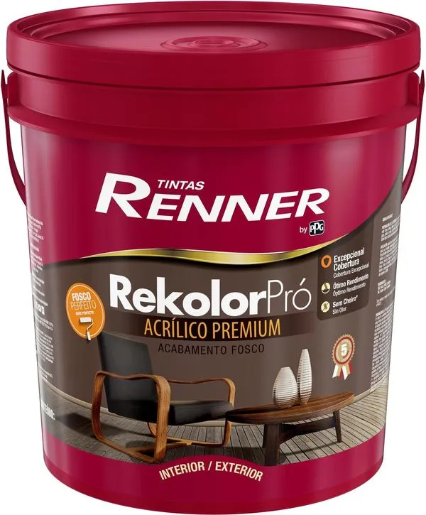 Tinta Renner Rekolor Pro Fosco Palha 18L