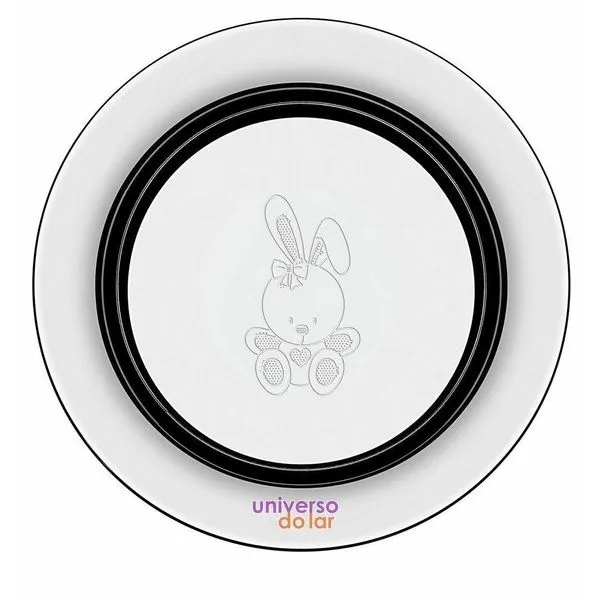 Prato Infantil Tramontina Le Petit Inox Coelhinho 23 Cm Aço Inox