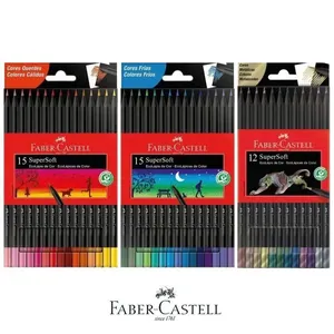 Kit Completo Supersoft Cores Quentes + Frias + Metálicas Faber-castell