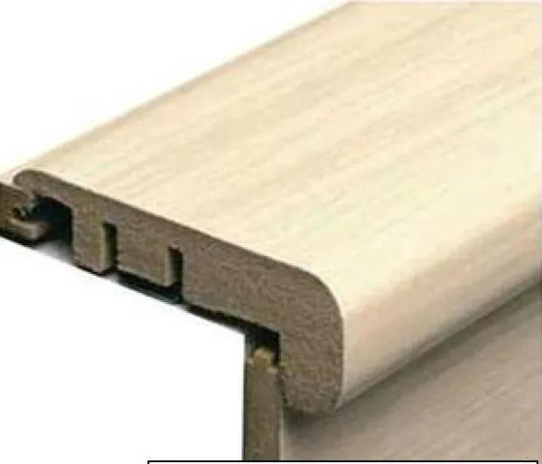Perfil Frontal Escada Para Piso Laminado Durafloor Filadelfia 210x6,5x1,8cm