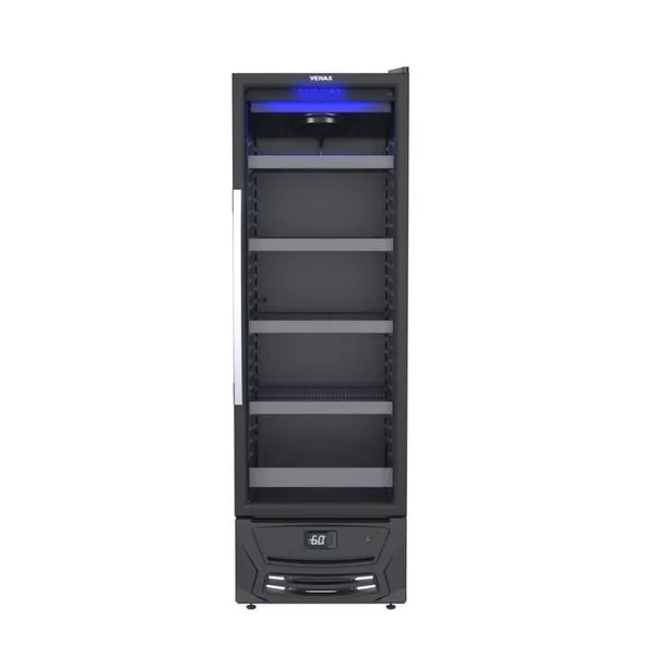 Cervejeira Venax 330L Blue Light Preto 220v