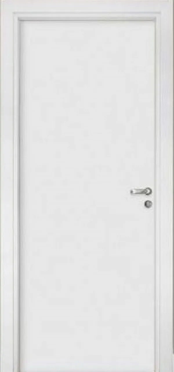 Porta de Madeira Pinus Montada Pinhal 1165 M08 75x213cm Marco Regulável 8 a 12cm Direita Branco UV