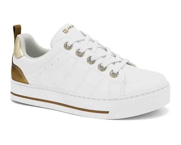 Tênis Feminino Branco com Bronze Ramarim 2493202-4 40