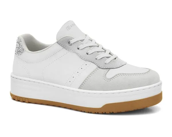 Tênis Feminino Camurça Ice/Branco/Prata Ramarim 2464201-3 35