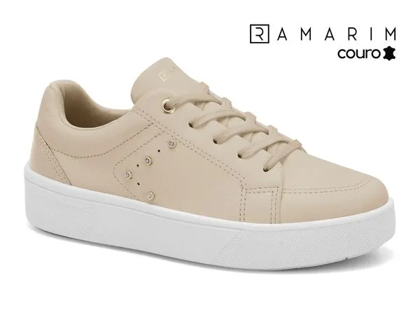 Tênis Couro Nude Glow SNK Ramarim 2482103-4 36