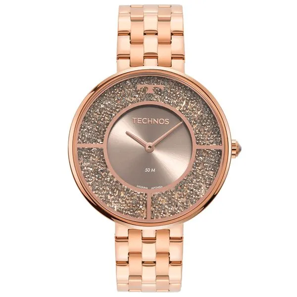 Relógio Technos Feminino Crystal Rosé - 2025LTR/1C 2025LTR/1C