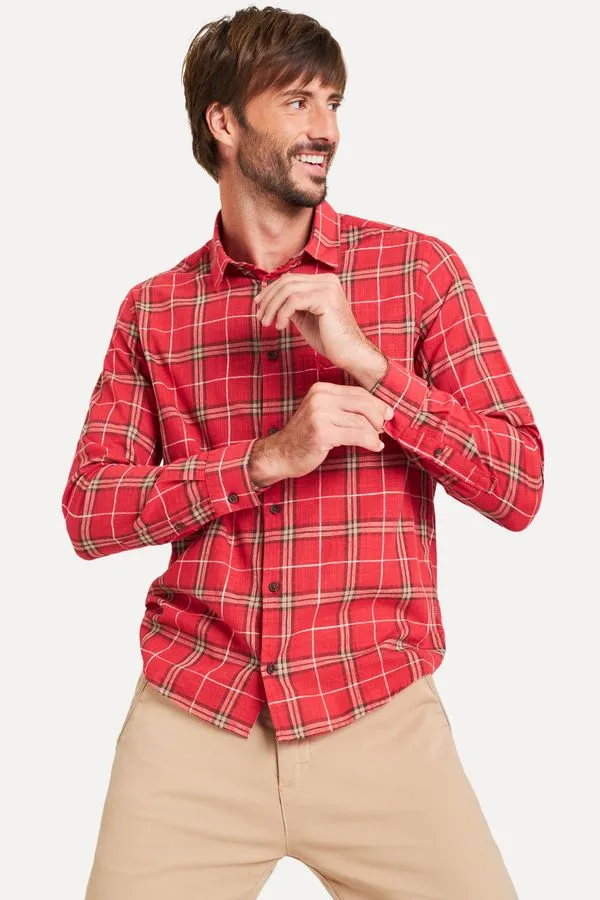 Camisa Ml Flame Hampton Cereja - G