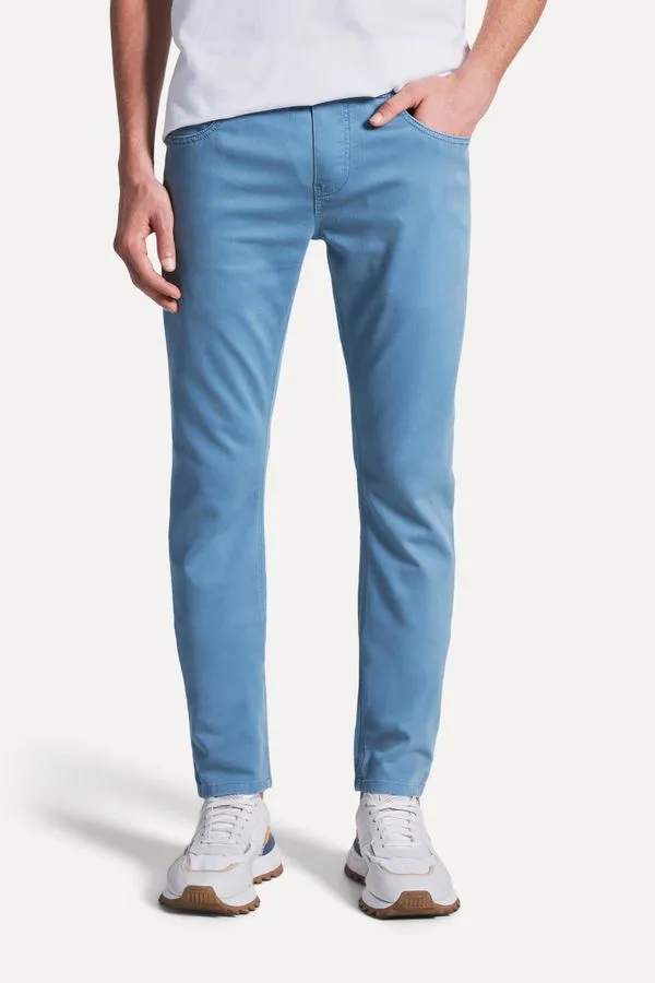 Calca Jeans Jogger Color Azul Jeans - 3g