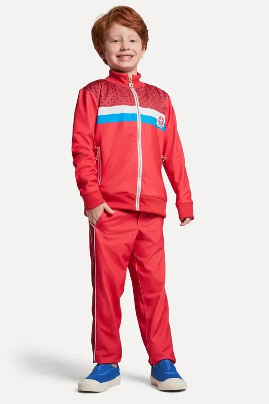 Calca Mini Esporte Silk Estrela Vermelho - 14