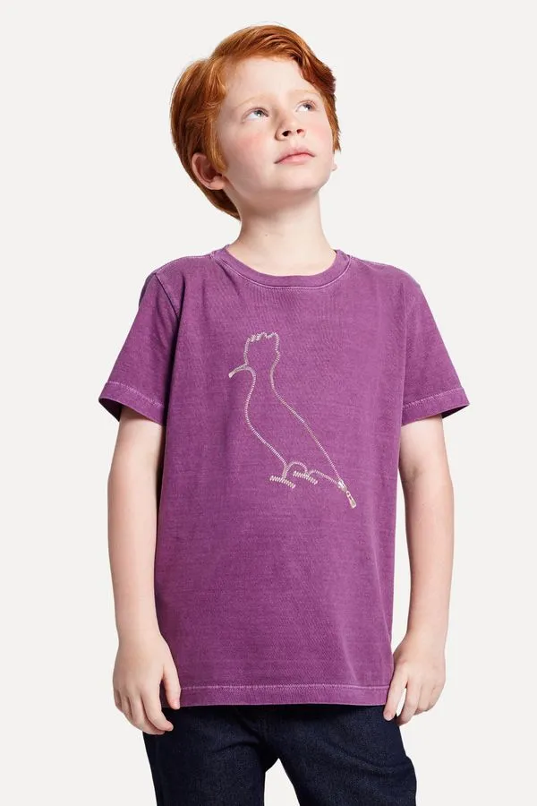 Camiseta Mini Pica Pau Zipper Vinho - 18