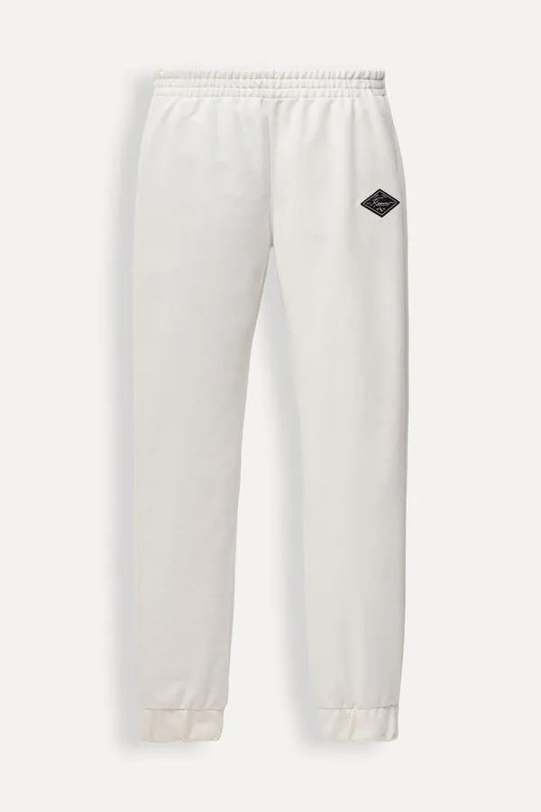 Calca Mini Moletom Peonia Off White - 10